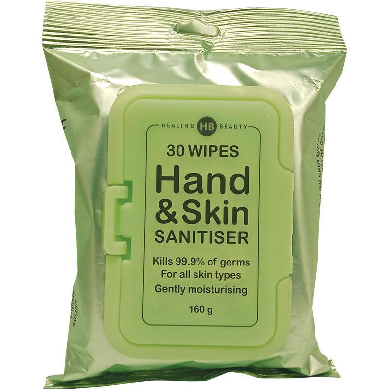 Health & Beauty Antibacterial Wipes 30 Pack