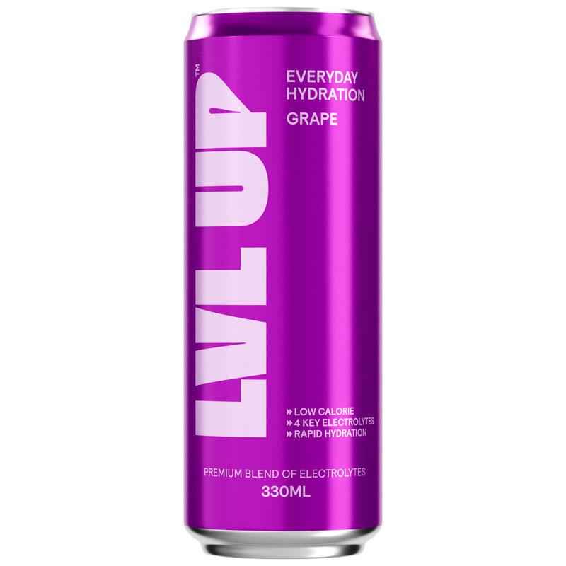 Lvl Up Everyday Hydration RTD Grape 330ml