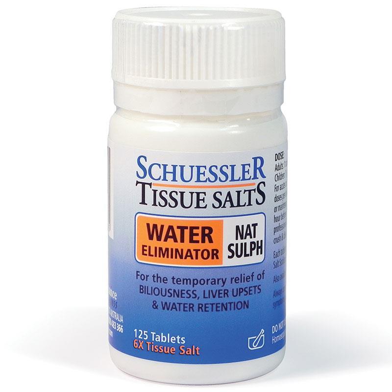 Tissue salts Nat Sulph Water Eliminator 125 Tablets