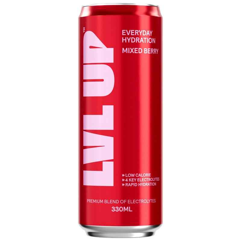 Lvl Up Everyday Hydration RTD Mixed Berry 330ml