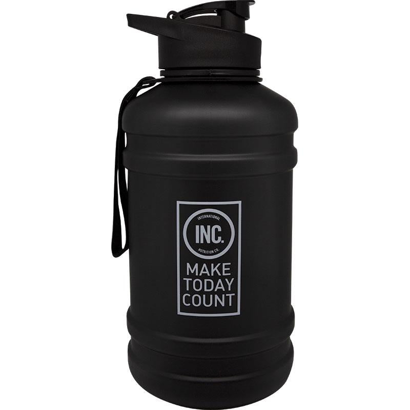 INC. Water Bottle 2.2 Litre Flip Top Matte Black