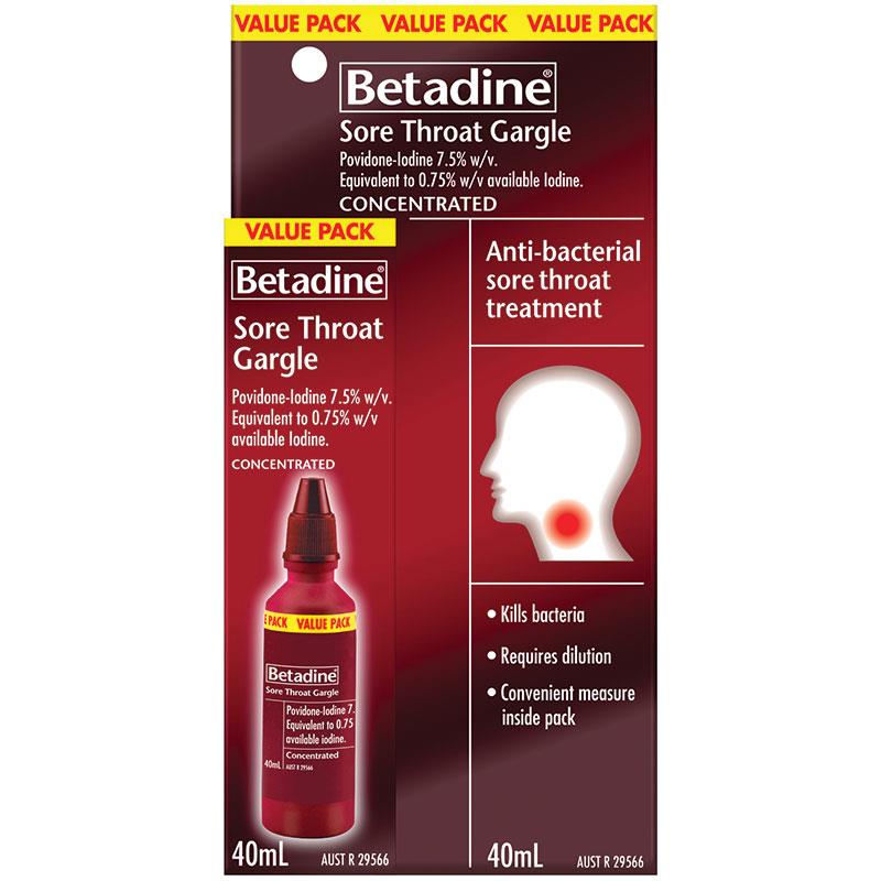 Betadine Sore Throat Gargle 40ml