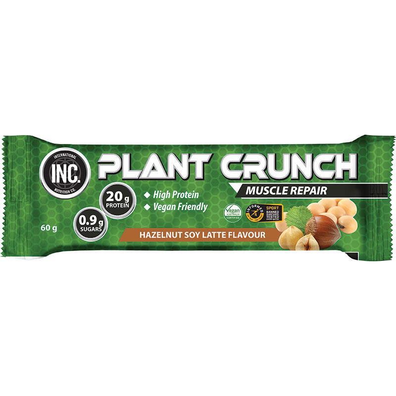 INC. Plant Crunch Protein Bar Hazelnut Soy Latte 60g