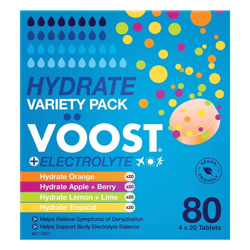 Voost Hydrate Variety Pack Effervescent 80 Tablets