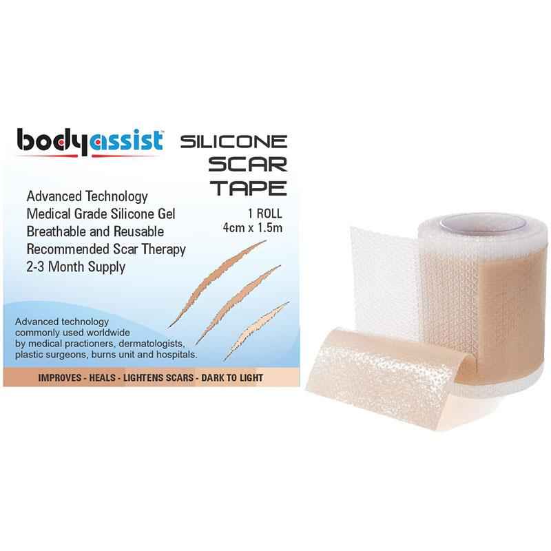 Body Assist Silicone Scar Tape 4cm x 1.5m Roll