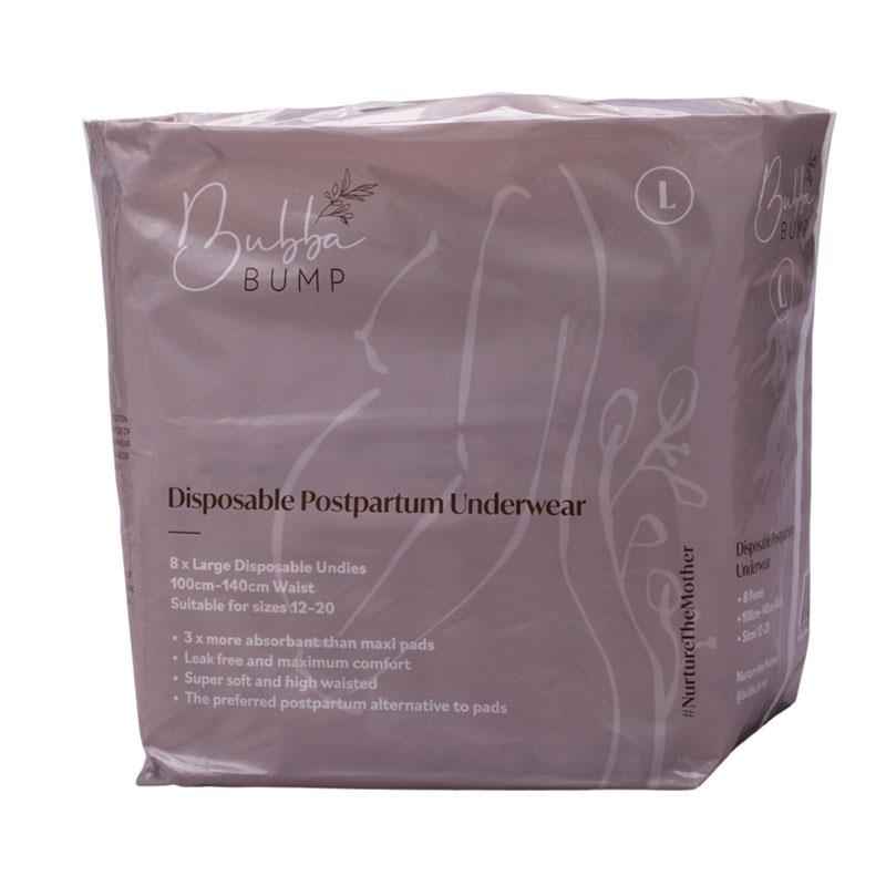 Large Disposable Postpartum Underwear - 8 Pack