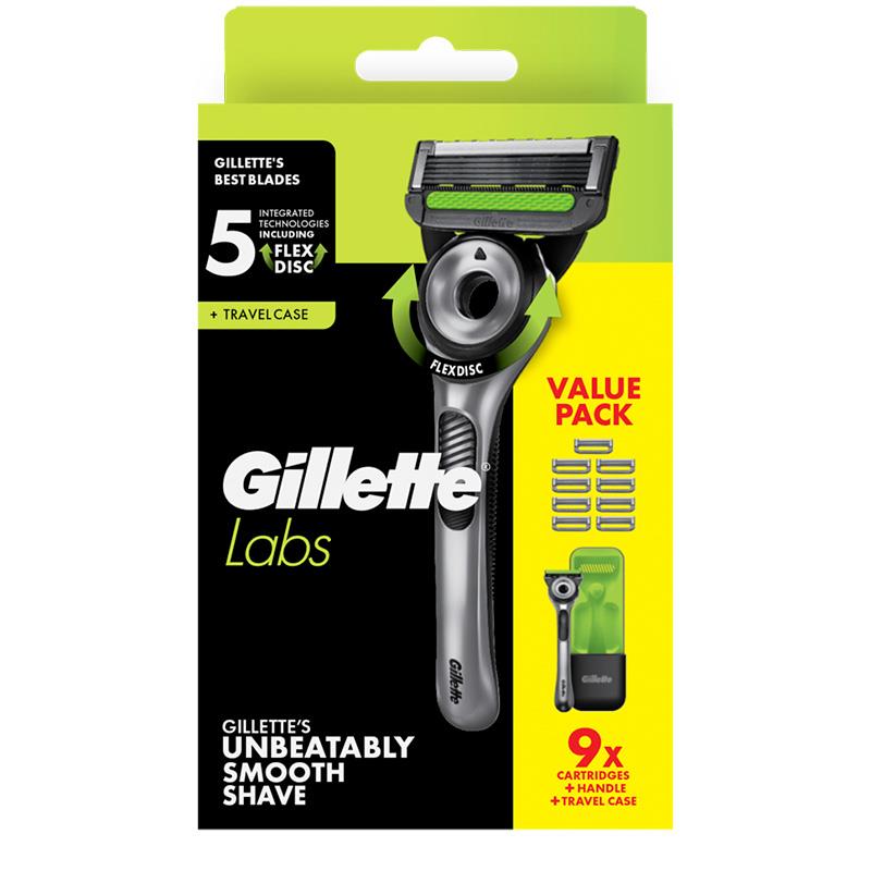 Gillette Labs Razor +9 Blades with Travel Case