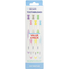 Health & Wellness Dental Soft Toothbrush Value 6 Pack
