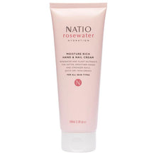 Natio Rosewater Hydration Moisture Rich Hand & Nail Cream 100ml