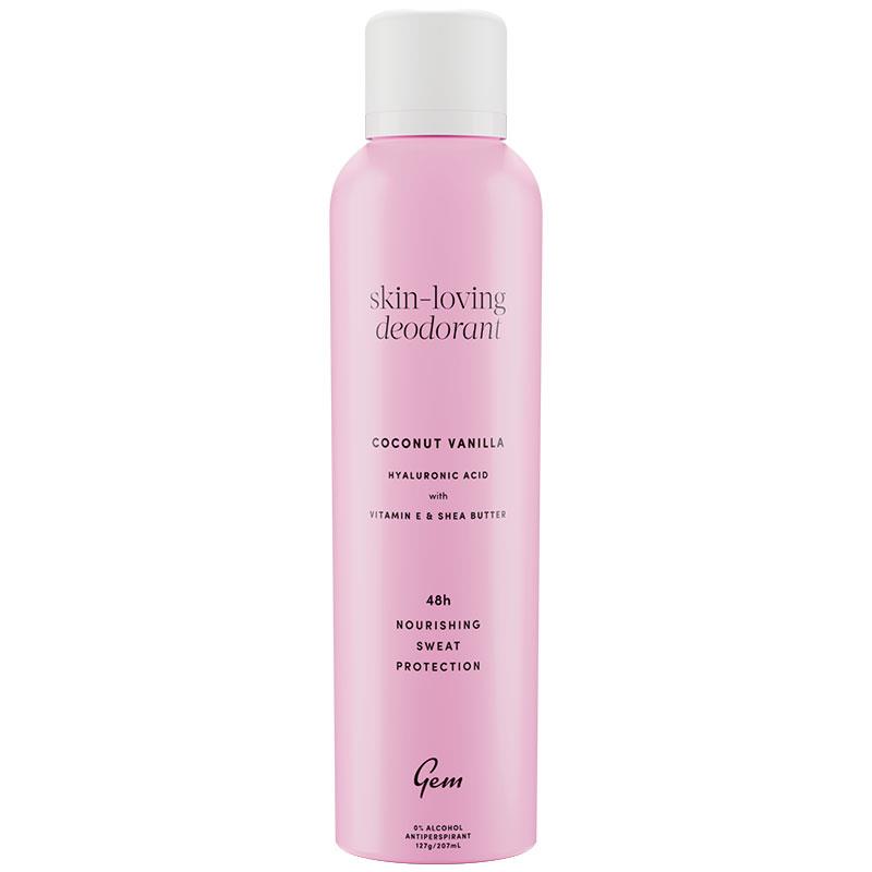 Gem Skin-Loving Antiperspirant Deodorant Aerosol Coconut Vanilla 207ml