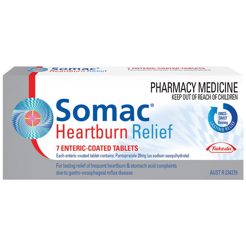 Somac Heartburn Relief 20mg Tablets 7