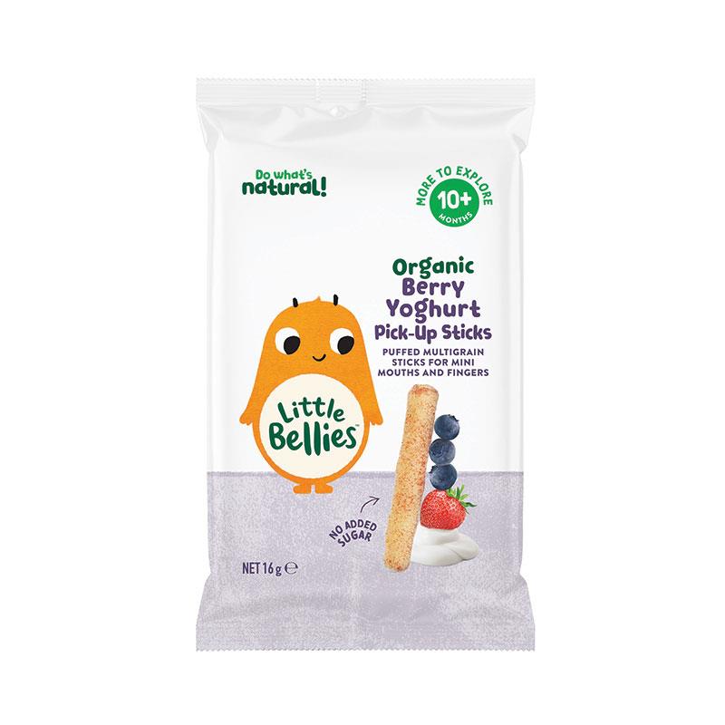 Little Bellies Organic Berry Yoghurt Pick Up Sticks 16g