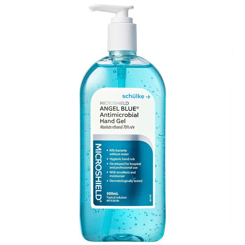 Microshield Angel Blue Antimicrobial Hand Gel 500ml