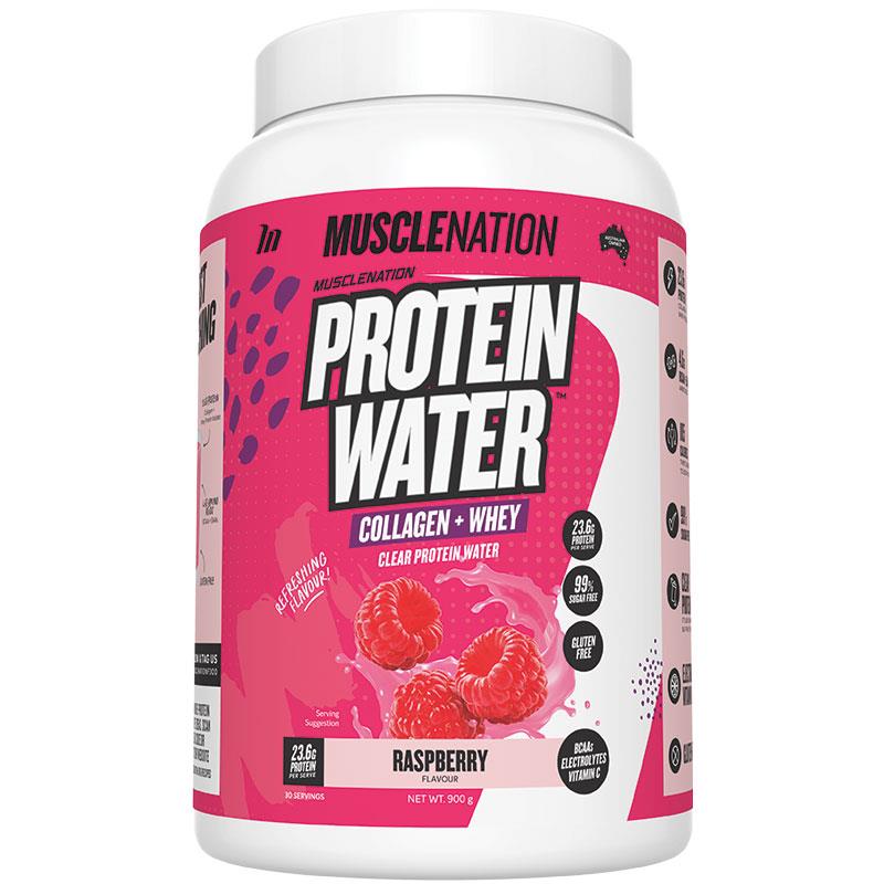 Muscle Nation Protein Water Raspberry 900g