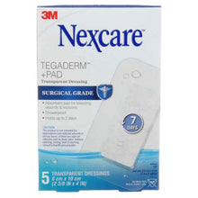 Nexcare Tegaderm+Pad Transparent Dressing 6cm x 10cm 5 Pack