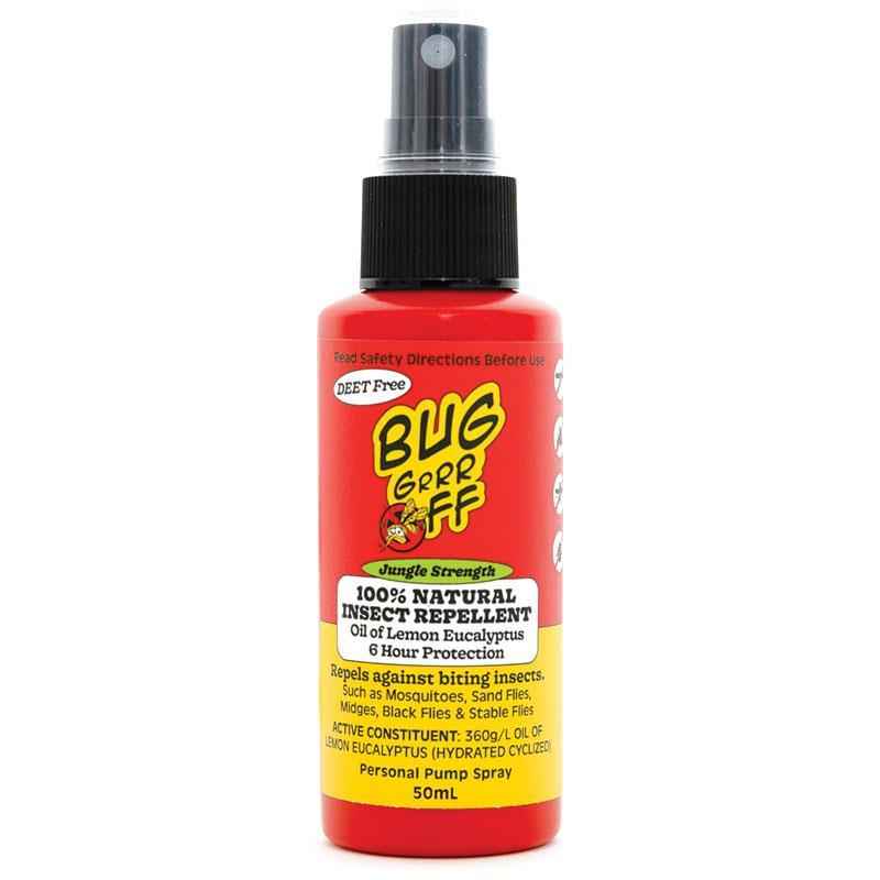 BUG-grrr OFF Jungle Strength Natural Insect Repellent Spray 50ml