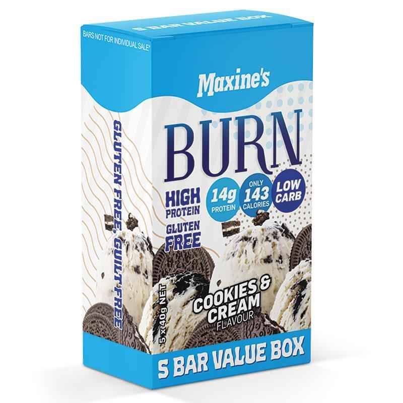 Maxine's Burn Bars Cookies & Cream 5 x 40g
