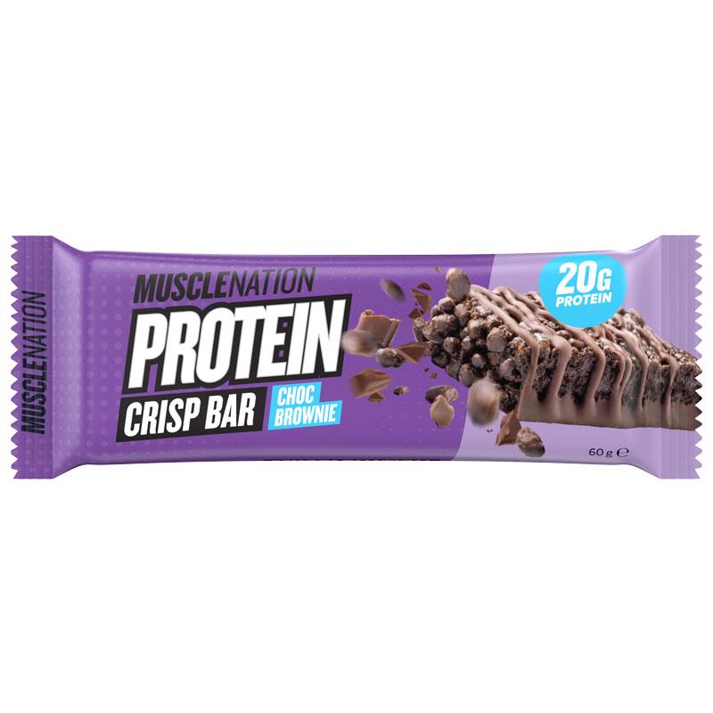 Muscle Nation Crisp Protein Bar Choc Brownie 60g