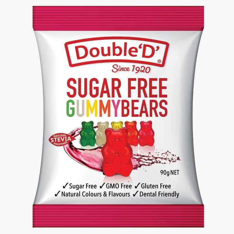 Double D Sugarfree Gummy Bears 90g