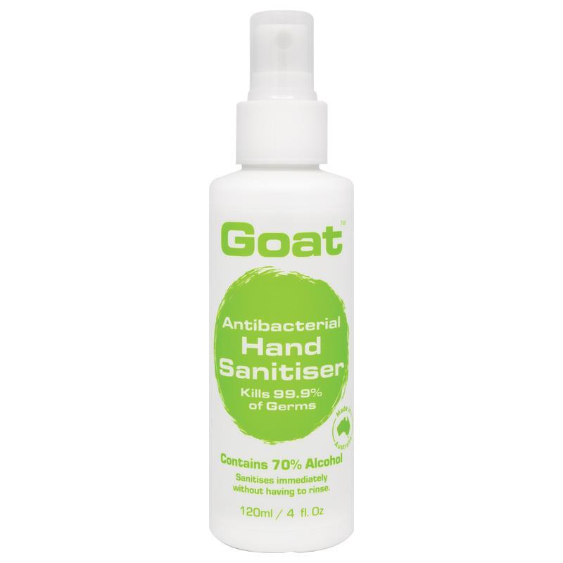 Goat Antibacterial Hand Sanitiser Alcohol Spray 120ml