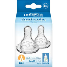 Dr Browns Narrow Neck Teats Level 3 2 Pack