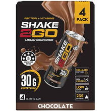 Optislim Shake 2 Go Chocolate 350mL x 4 Pack