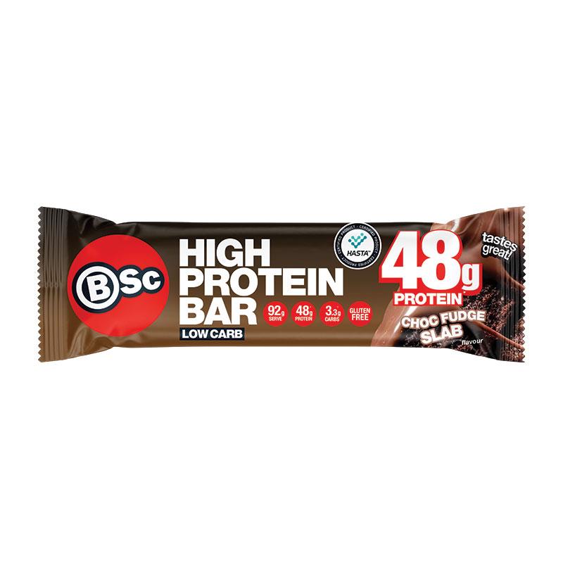 BSc High Protein Bar Choc Fudge Slab 92g