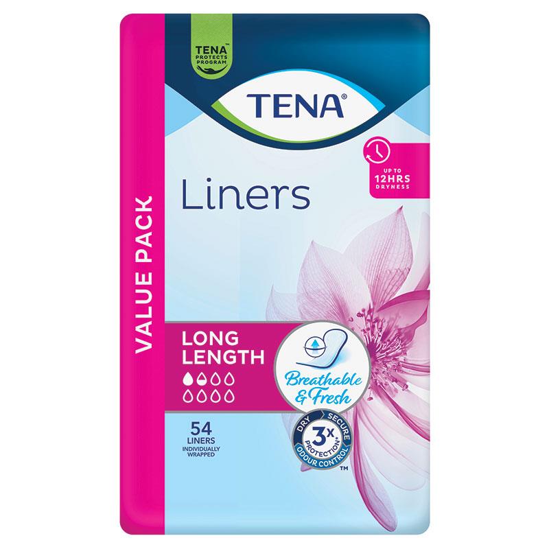 Tena Liner Long Length 54 Pack