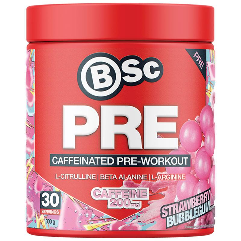 BSc PRE Caffeinated Pre-Workout Strawberry Bubblegum 300g