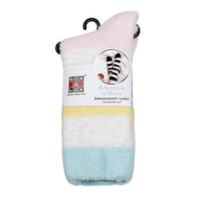 Adults Bed Socks Twinkle Stripe Pink