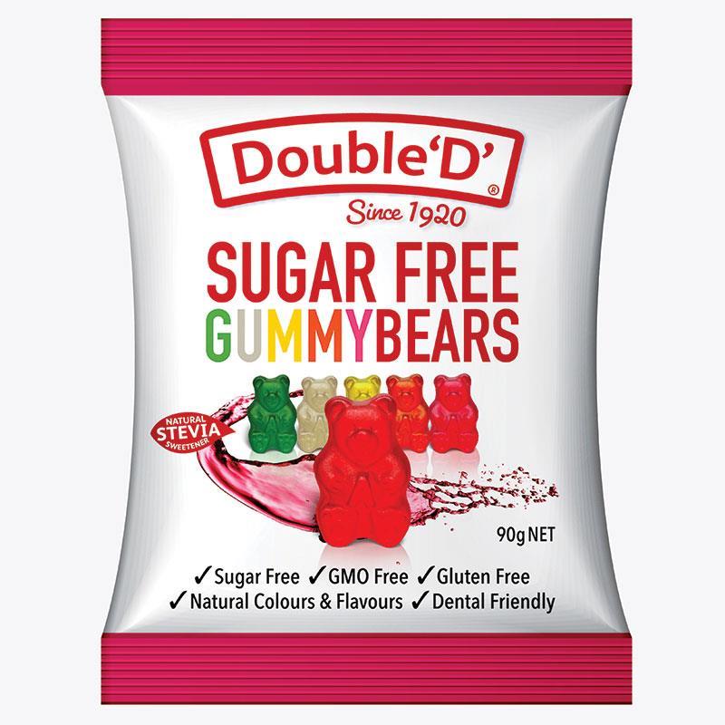Double D Sugarfree Gummy Bears 90g