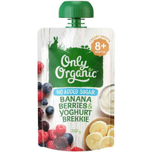 Only Organic Banana Berries Yoghurt Brekki 120g