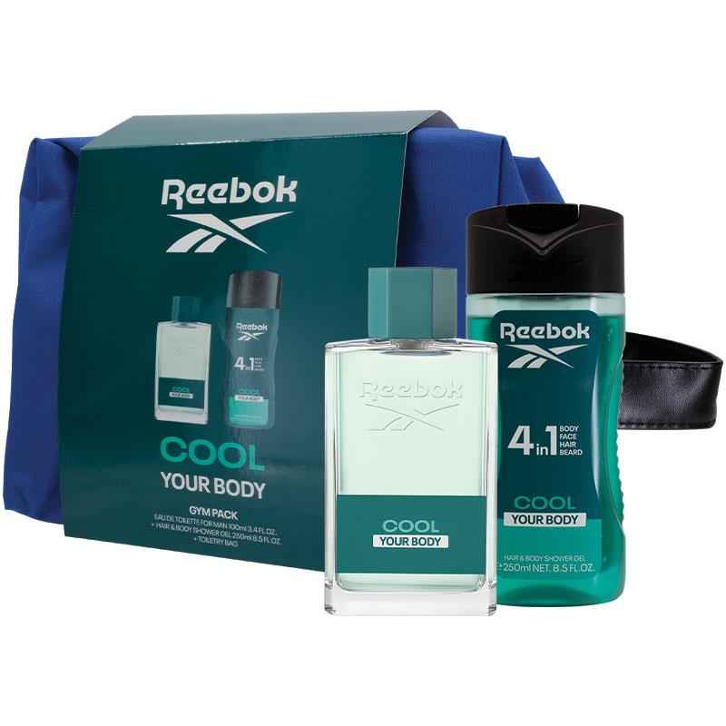 Reebok Cool Your Body For Him Eau de Toilette 100ml + 250ml Shower Gel & Toiletry Bag