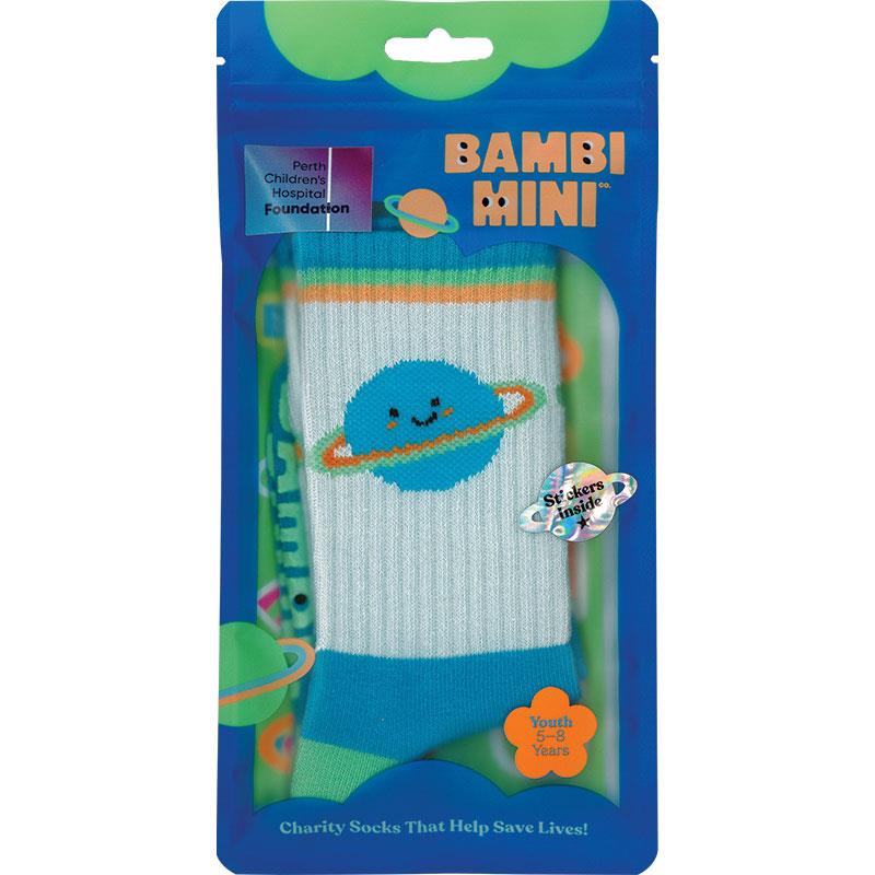 Bambi Mini Co. x Charity Socks Happy Dreams Planet (Youth 5-8yrs) 2025