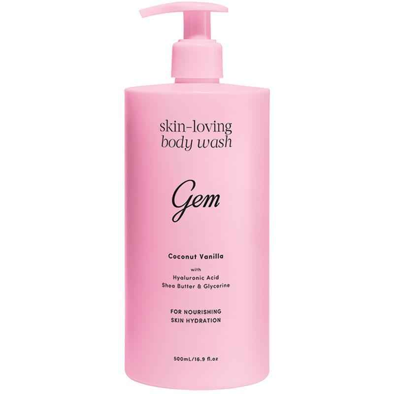 Gem Skin-Loving Coconut Vanilla Body Wash 500ml Exclusive Size
