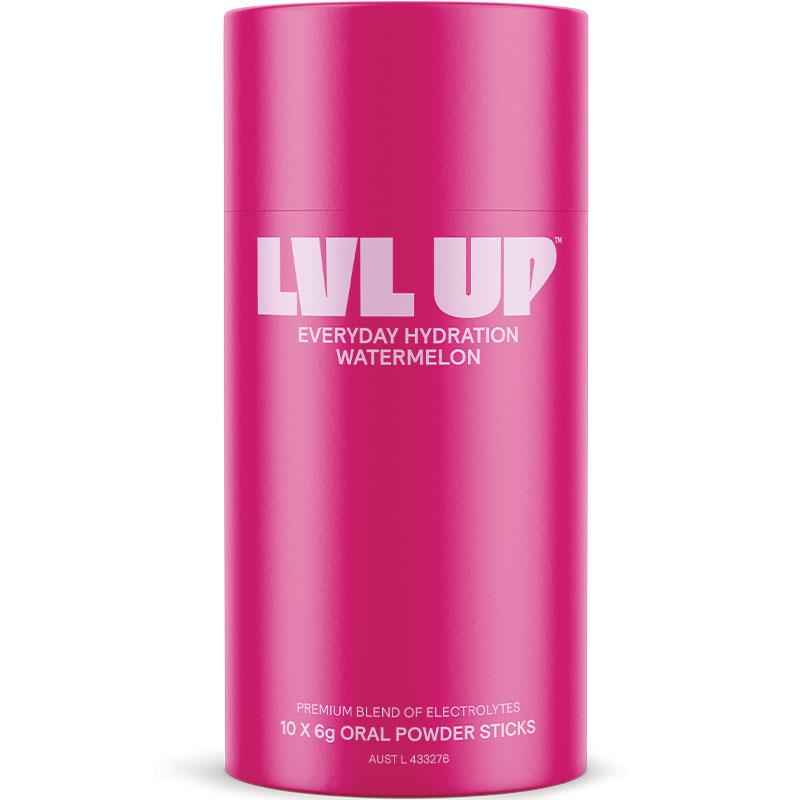 Lvl Up Everyday Hydration Sticks Watermelon 10 Pack