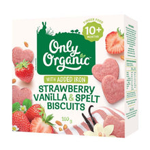 Only Organic Strawberry Vanilla Spelt Biscuits 100g