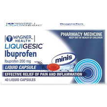 Wagner Health Liquigesic Mini Ibuprofen 200mg 40 Liquid Capsules