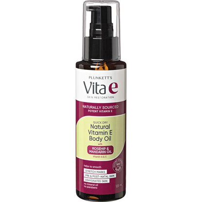 Plunkett's Vita E Natural Vitamin E Quick Dry Oil 125ml