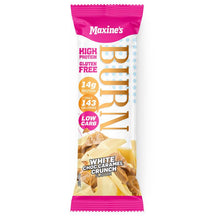 Maxines Burn Bar White Choc Caramel Crunch 40g