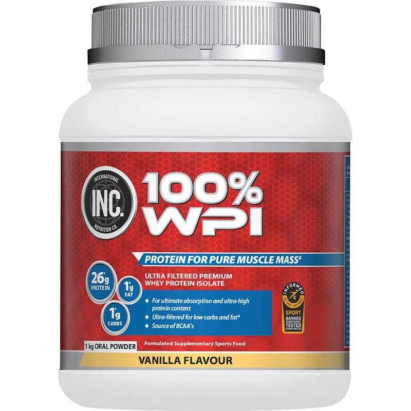 INC. 100 WPI Vanilla Flavour 1kg
