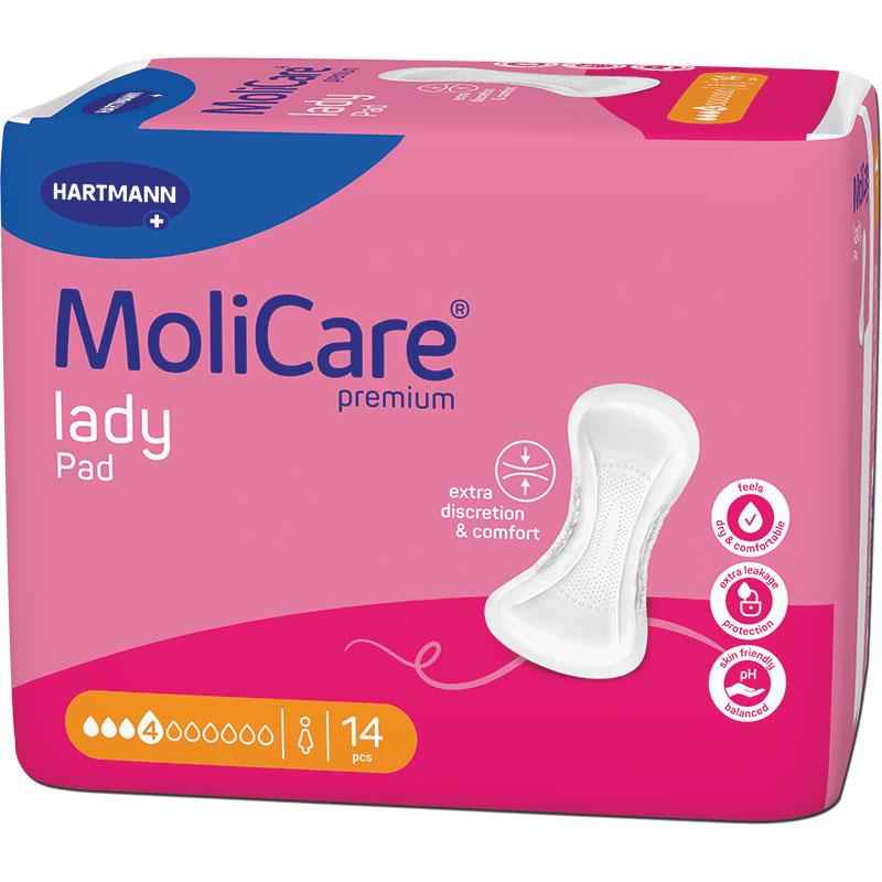 MoliCare Premium Lady Pad 4 Drops Pads 14 Pack