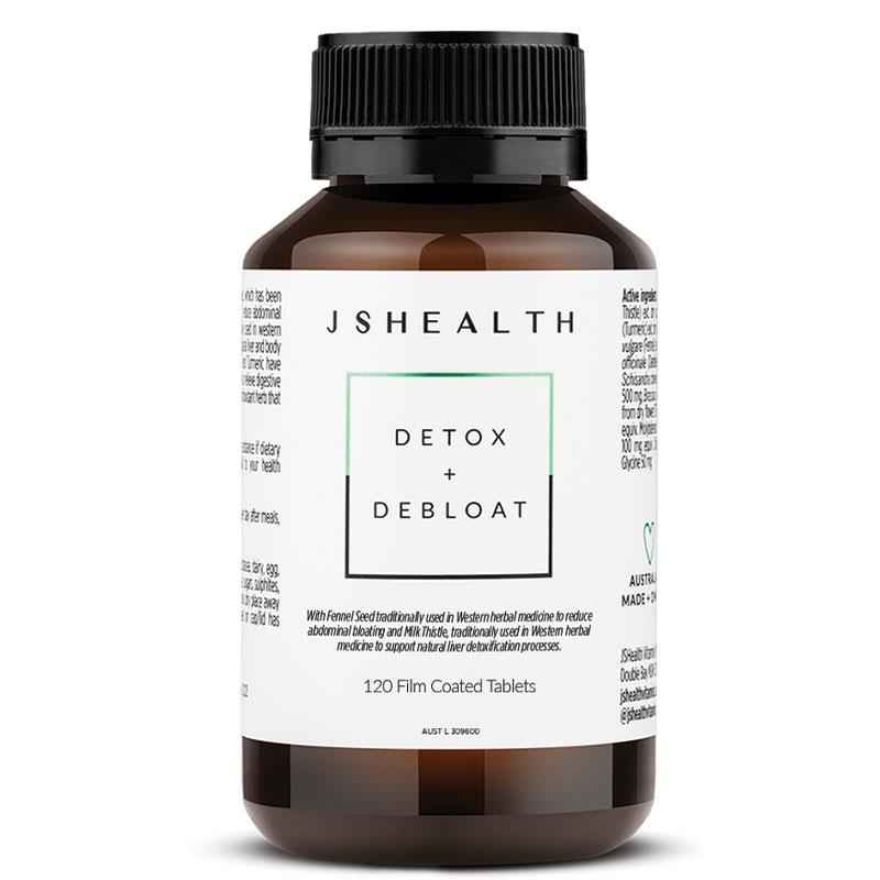 JSHEALTH Detox + Debloat Formula 120 Tablets Exclusive Size
