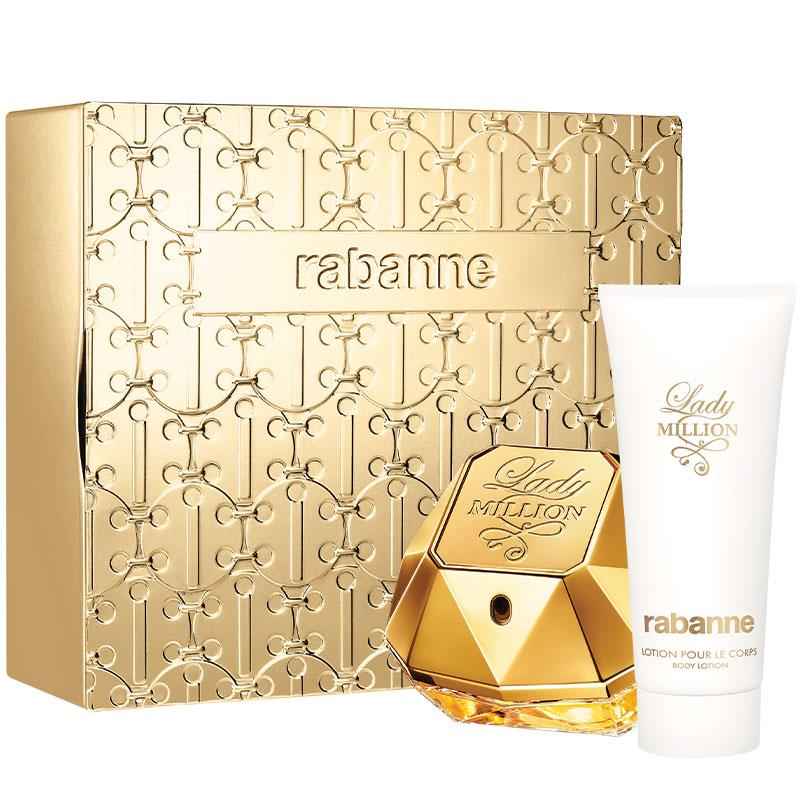 Rabanne Lady Million Eau de Parfum 80ml & Body Lotion 2 Piece Set