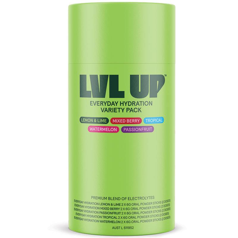 Lvl Up Everyday Hydration Sticks Variety 10 Pack