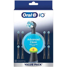 Oral B Power Toothbrush iO Advanced Clean Refills Black 8 Pack