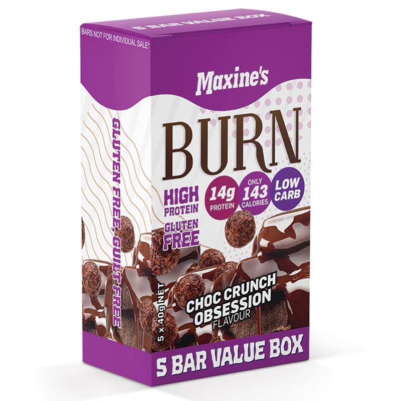 Maxine's Burn Bars Choc Crunch Obsession 5 x 40g