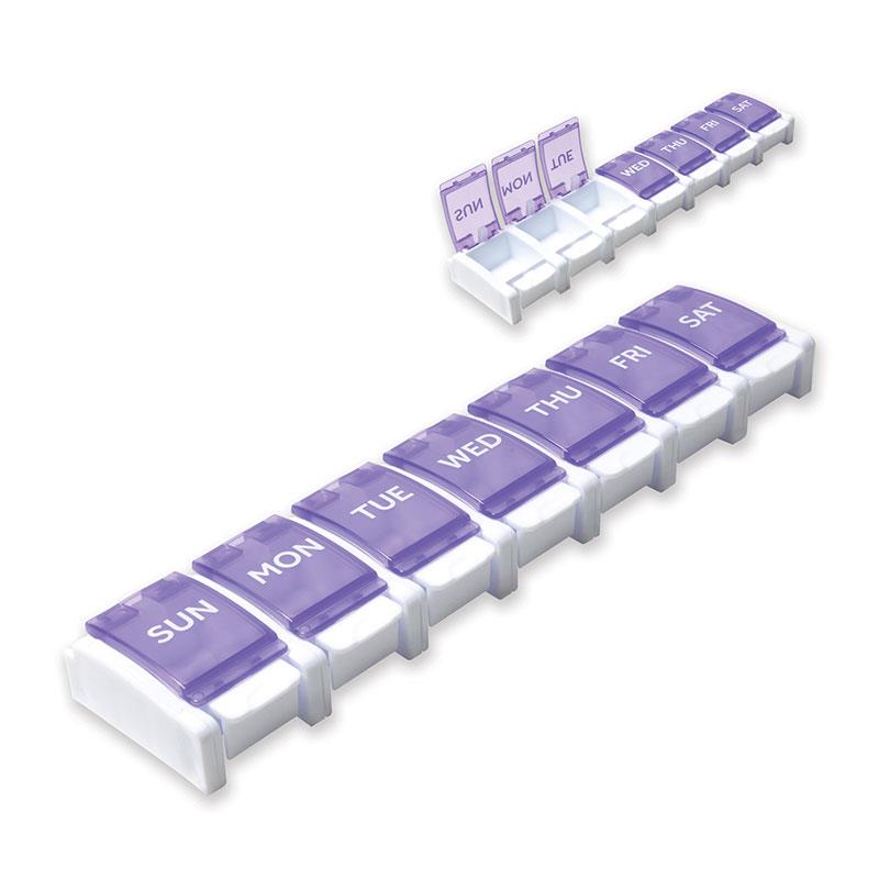 Health & Wellness Push Button 7 Day Detachable Tablet Organiser