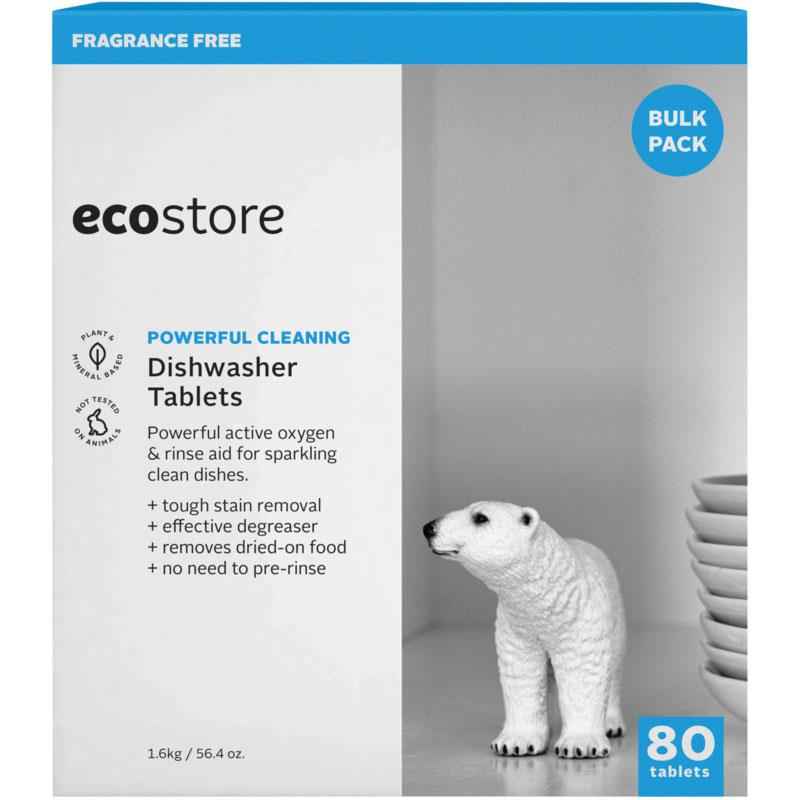 Ecostore Dish Washer Tablets Fragrance Free 80 Pack