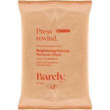Barely Brightening Vitamin C & Cucumber Makeup Removal Wipes 25 Pack